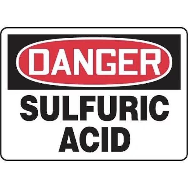 Accuform OSHA DANGER SAFETY SIGN SULFURIC FRMCHG014XP FRMCHG014XP - main